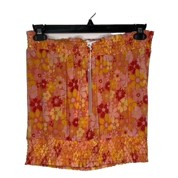 Jane + Delancey Women's Strapless Blouse Floral Multicolor Size Medium NWT - Picture 1 of 5